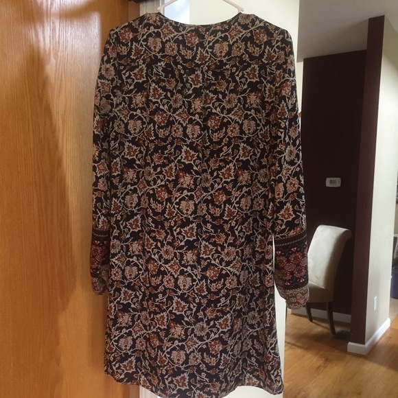 Long Sleeve Box Style Dress Lined Puffy Sleeves - Picture 8 of 16